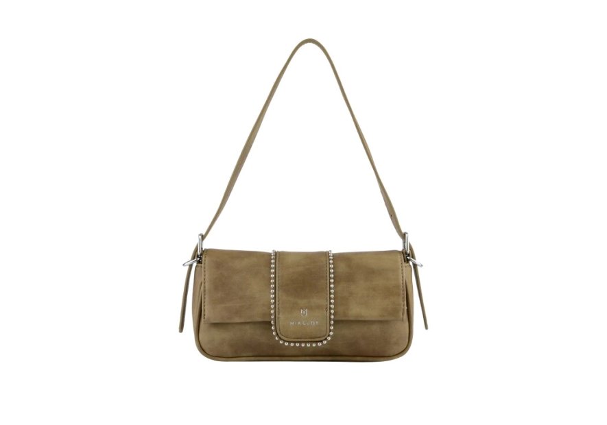 MIA & JOY MJ2058 - POLYURÉTHANE - KAKI sac porté épaule à rabat Sacs à mains