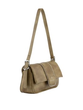 MIA & JOY MJ2058 - POLYURÉTHANE - KAKI sac porté épaule à rabat Sacs à mains