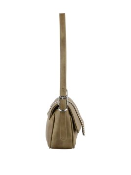 MIA & JOY MJ2058 - POLYURÉTHANE - KAKI sac porté épaule à rabat Sacs à mains