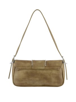 MIA & JOY MJ2058 - POLYURÉTHANE - KAKI sac porté épaule à rabat Sacs à mains