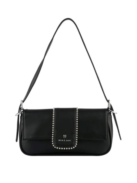 MIA & JOY MJ2058 - POLYURÉTHANE - NOIR sac porté épaule à rabat Sacs à mains