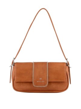 MIA & JOY MJ2058 - POLYURÉTHANE - CAMEL sac porté épaule à rabat Sacs à mains