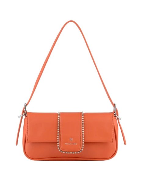 MIA &  JOY MJ2058 - POLYURÉTHANE - ORANGE sac porté épaule à rabat sacs-a-mains