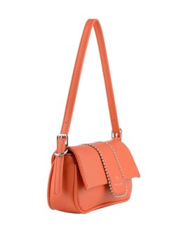 MIA & JOY MJ2058 - POLYURÉTHANE - ORANGE sac porté épaule à rabat Sacs à mains