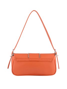 MIA & JOY MJ2058 - POLYURÉTHANE - ORANGE sac porté épaule à rabat Sacs à mains