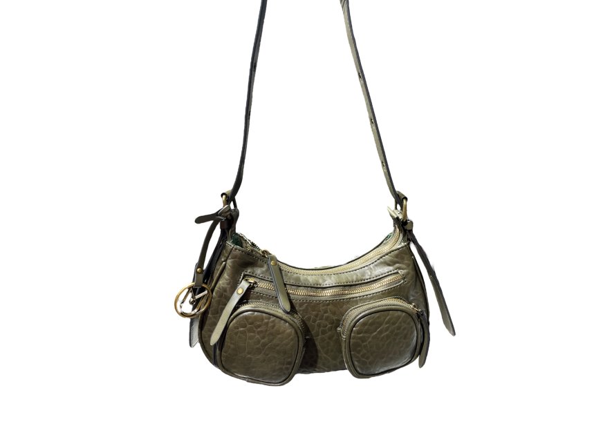 MIA & JOY MJ2081 - POLYURÉTHANE - KAKI sac porté travers Sacs à mains