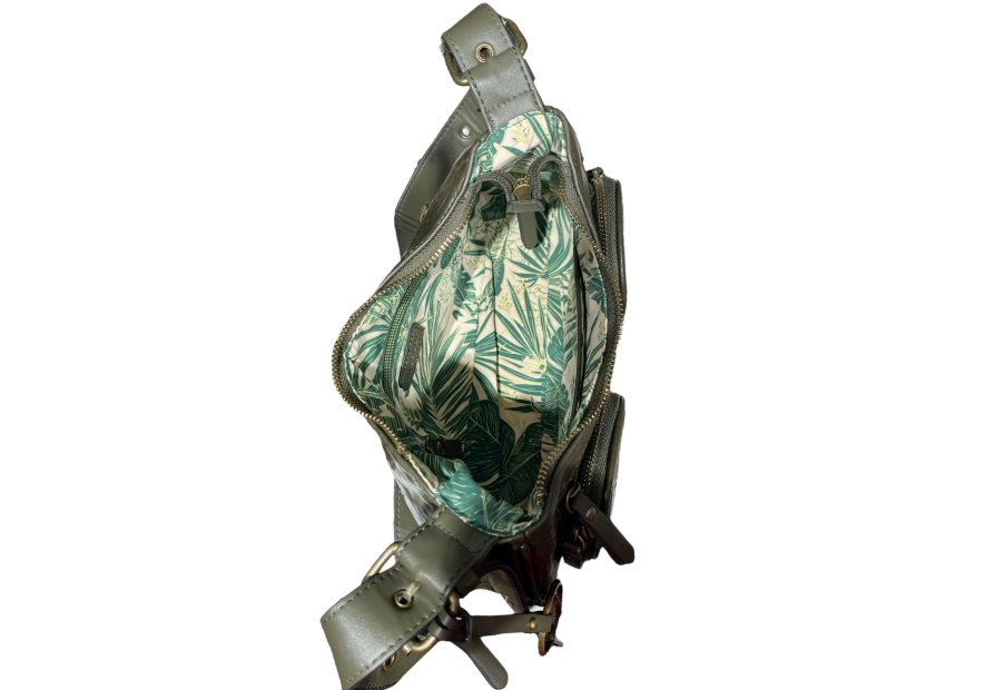 MIA & JOY MJ2081 - POLYURÉTHANE - KAKI sac porté travers Sacs à mains