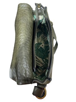 MIA & JOY MJ2082 - POLYURÉTHANE - KAKI sac porté travers à rabat Sacs à mains