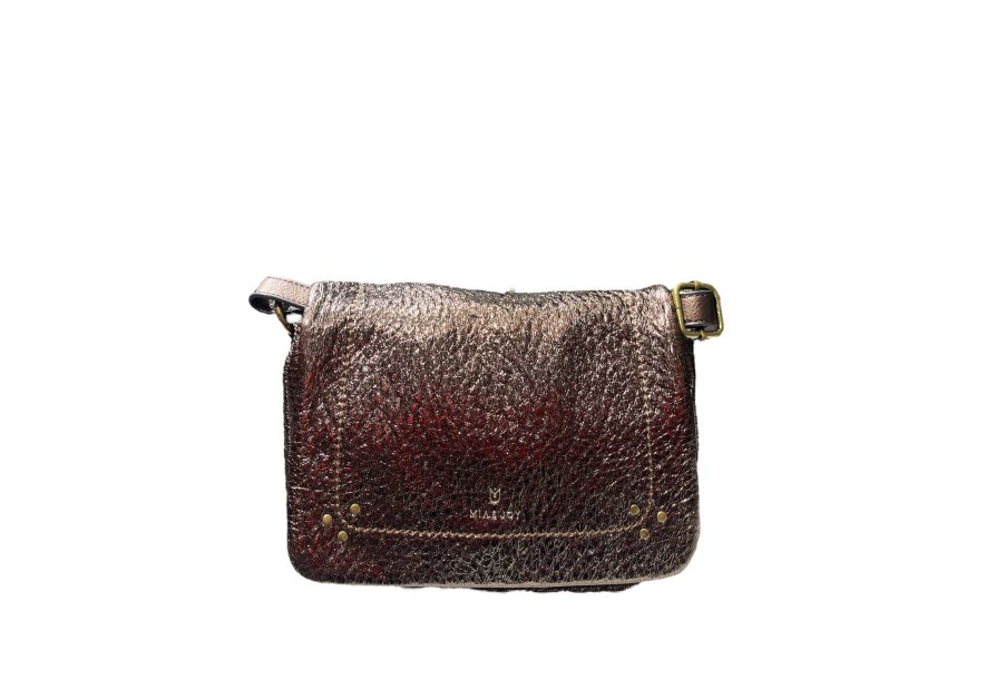 MIA & JOY MJ2082 - POLYURÉTHANE - MARRON sac porté travers à rabat Sacs à mains