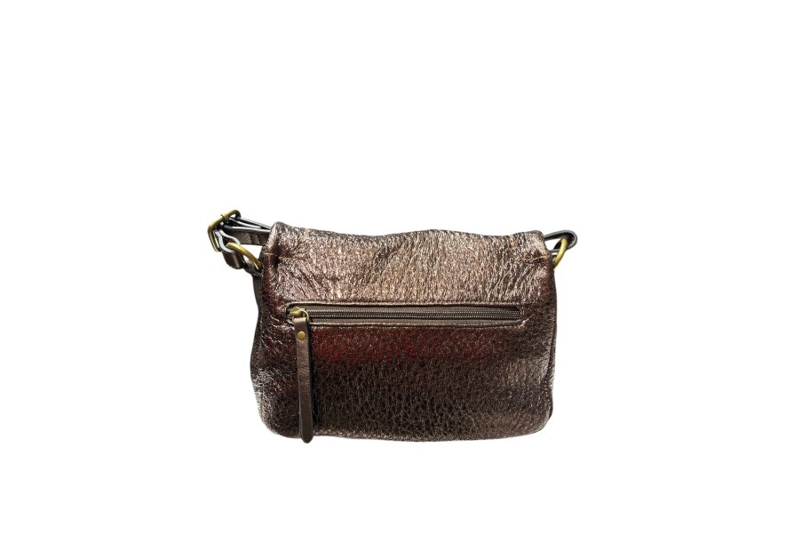 MIA & JOY MJ2082 - POLYURÉTHANE - MARRON sac porté travers à rabat Sacs à mains