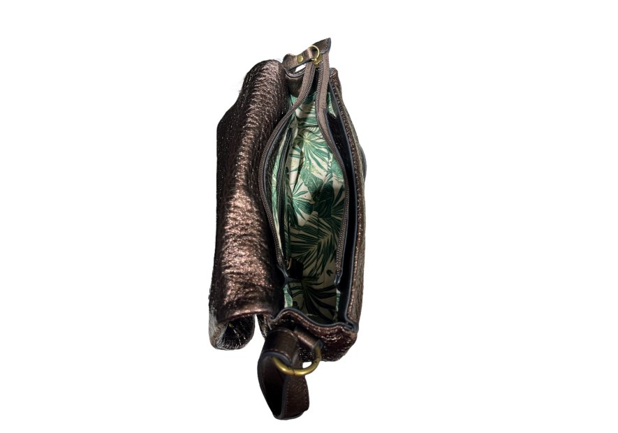 MIA & JOY MJ2082 - POLYURÉTHANE - MARRON sac porté travers à rabat Sacs à mains