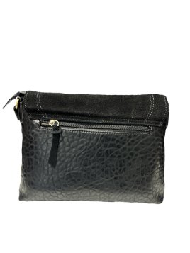 MIA & JOY MJ2153 - CUIR/ TEP - NOIR bsesace à rabat Sacs à mains