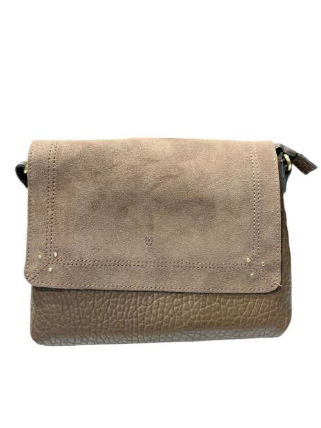 MIA &  JOY MJ2153 - CUIR/ TEP - MARRON bsesace à rabat sacs-a-mains