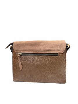 MIA & JOY MJ2153 - CUIR/ TEP - MARRON bsesace à rabat Sacs à mains