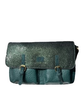 MIA & JOY MJ2155 - CUIR/ TEP - FORÊT sac rabat gibecière betsy Sacs à mains