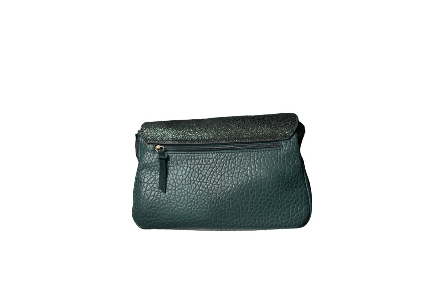 MIA & JOY MJ2155 - CUIR/ TEP - FORÊT sac rabat gibecière betsy Sacs à mains