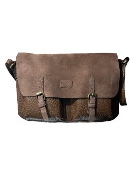 MIA & JOY MJ2155 - CUIR/ TEP - MARRON sac rabat gibecière betsy Sacs à mains