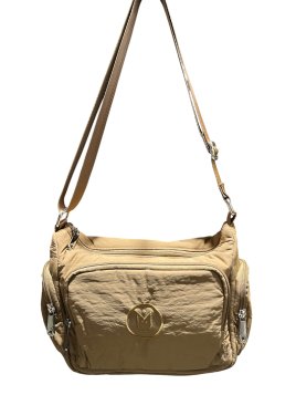 MIA & JOY MJ2102 - NYLON - NOISETTE sac porté travers mia Sacs à mains