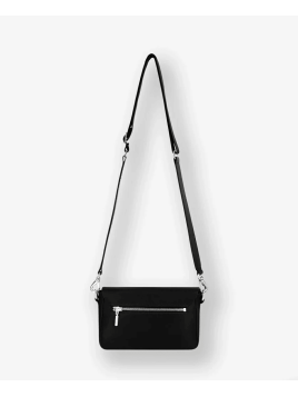 Les Ateliers Foures H150 - CUIR DE VACHETTE - NOIR calista trotteur rabat m Sacs à mains