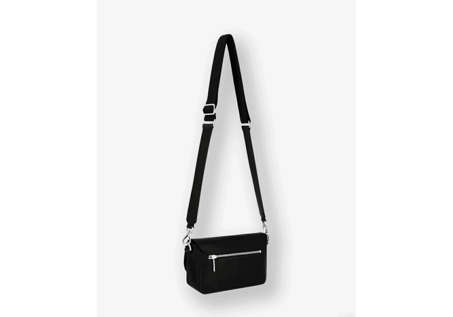 Les Ateliers Foures H150 - CUIR DE VACHETTE - NOIR calista trotteur rabat m Sacs à mains