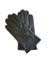 Poujade P60DS/TACTIL - AGNEAU - NOIR gants homme baguette soie henri gants-homme