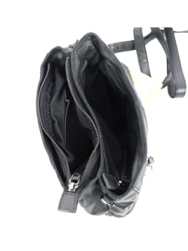 Bear Design MJ1868 - CUIR DE VACHETTE - NOIR sac trotteur kiki bear Sacs à mains