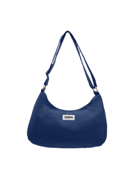 hindbag ROSA - COTON - NAVY sac porté travers baguette Sacs à mains