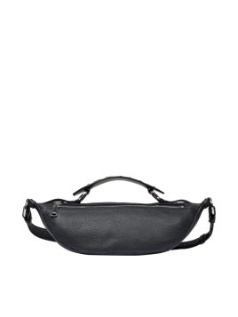 Lancel A13379 - CUIR DE VACHETTE - NOIR sac porté croisé zippé s origami rivets de lancel Sacs à mains