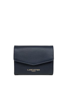 Lancaster 129-19 - CUIR DE VACHETTE - BLEU porte monnaie rabat pm dune lancaster Porte-monnaie Femme