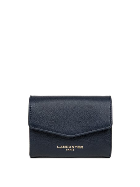 Lancaster 129-19 - CUIR DE VACHETTE - BLEU porte monnaie rabat pm dune lancaster Porte-monnaie Femme