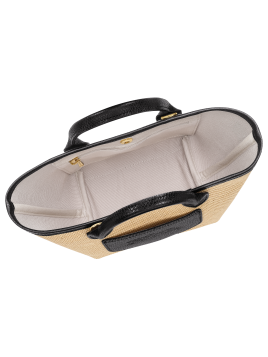 Longchamp 10307HGK - TOILE EFFET PAILLE/CU le panier pliage porté travers xs Sacs à mains