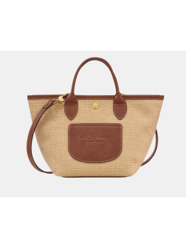 Longchamp 10307HGK - TOILE EFFET PAILLE/CU le panier pliage porté travers xs Sacs à mains