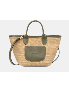 Longchamp 10307HGK - TOILE EFFET PAILLE/CU le panier pliage porté travers xs Sacs à mains