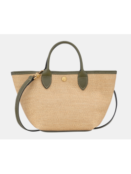 Longchamp 10307HGK - TOILE EFFET PAILLE/CU le panier pliage porté travers xs Sacs à mains