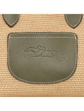 Longchamp 10307HGK - TOILE EFFET PAILLE/CU le panier pliage porté travers xs Sacs à mains