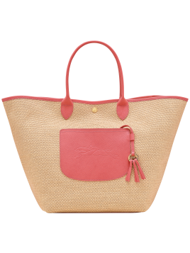 Longchamp 10308HGK - TOILE EFFET PAILLE/CU le panier plage l porté épaule Sacs à mains