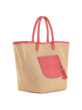 Longchamp 10308HGK - TOILE EFFET PAILLE/CU le panier plage l porté épaule Sacs à mains