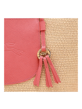 Longchamp 10308HGK - TOILE EFFET PAILLE/CU le panier plage l porté épaule Sacs à mains