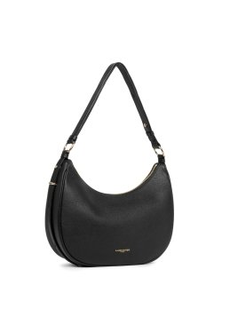 Lancaster 480-072 - CUIR DE VACHETTE - NOI sac besace porté épaule gm milano aria lancaster Sacs à mains