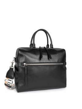 Lancaster 531-057 - CUIR DE VACHETTE - NOI sac polochon porte document donna linéa lancaster Sac business