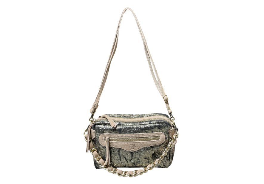 Mila Louise MASA CU - TOILE DE COTON ET CUIR petit trotteur porté travers masa mila louise Sacs à mains