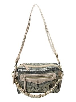 Mila Louise MASA CU - TOILE DE COTON ET CUIR petit trotteur porté travers masa mila louise Sacs à mains