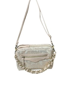 Mila Louise MASA CU - TOILE DE COTON ET CUIR petit trotteur porté travers masa mila louise Sacs à mains