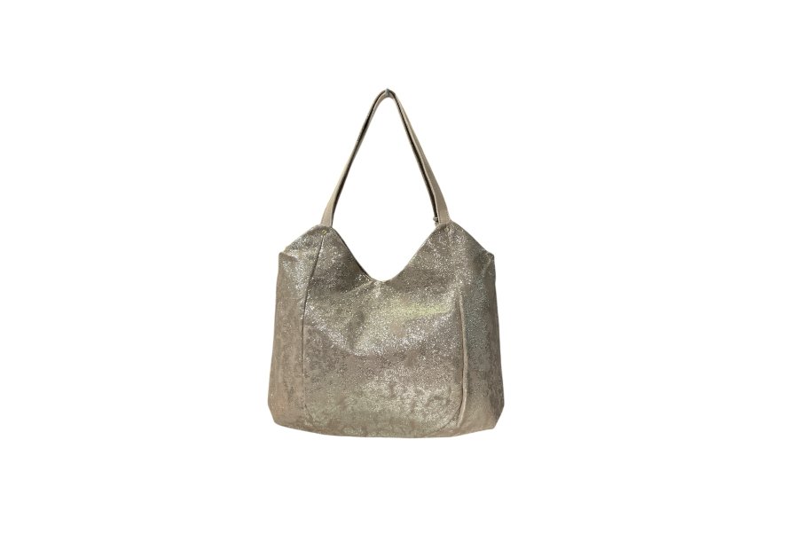 Mila Louise NAOMI CU - TOILE ET CUIR - CRÈME cabas porté épaule naomi de mila louise shopping