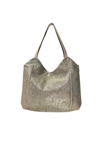 Mila Louise NAOMI CU - TOILE ET CUIR - CRÈME cabas porté épaule naomi de mila louise shopping