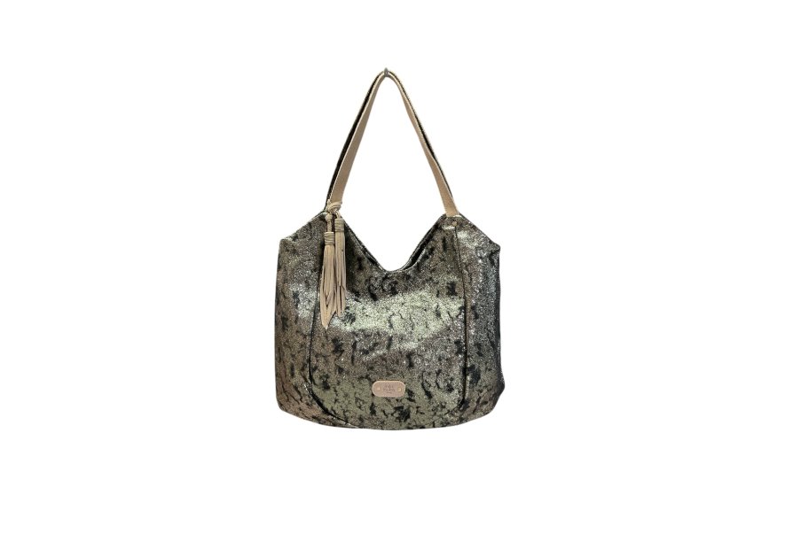 Mila Louise NAOMI CU - TOILE DE COTON ET CUI cabas porté épaule naomi de mila louise shopping