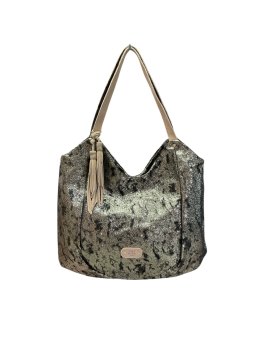 Mila Louise NAOMI CU - TOILE DE COTON ET CUI cabas porté épaule naomi de mila louise shopping