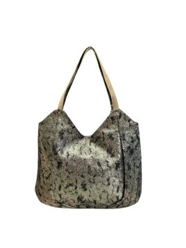 Mila Louise NAOMI CU - TOILE DE COTON ET CUI cabas porté épaule naomi de mila louise shopping