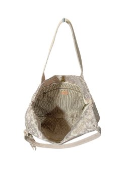 Mila Louise NAOMI CU - TOILE DE COTON ET CUI cabas porté épaule naomi de mila louise shopping