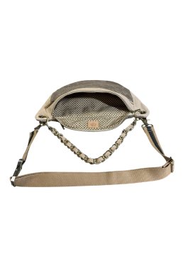 Mila Louise PETRA M CU - TOILE ET CUIR - CRÈ banane petra m cu Sacs à mains